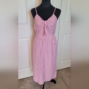 Love Notes RED & WHITE Pinstripe Dress SIZE M